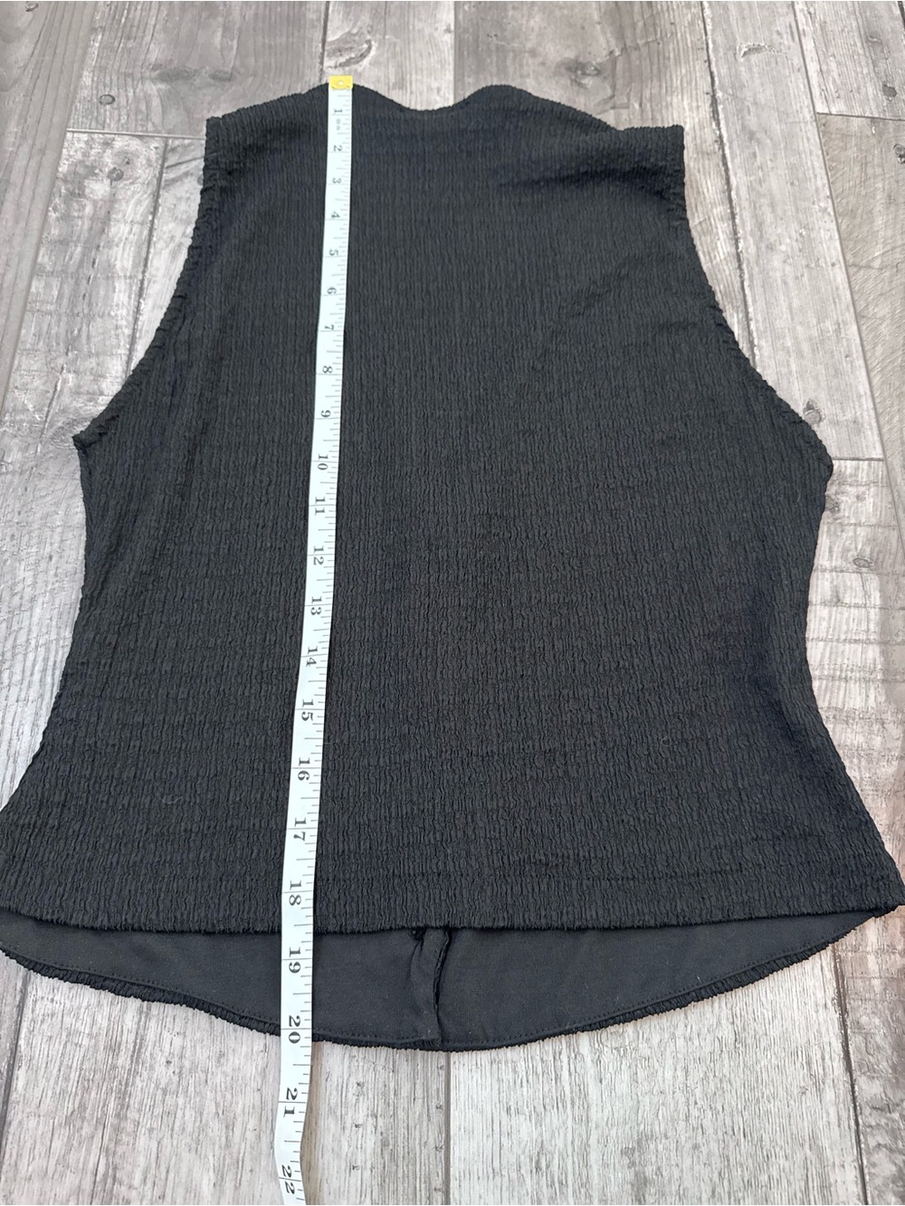 Zara Textured Knitted Button Vest Black V Neck Boho Contemporary Small Waistcoat - Picture 5 of 6